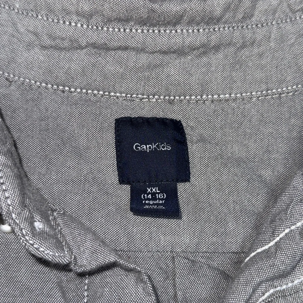 GAP Kids Gray Button Down Shirt